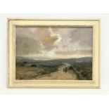 An oil painting by J. H. Craig. The Road to Lough Conn, Co Mayo. Painting 42x29.5cm. Frame 52x39cm