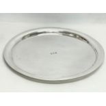 A large Grand Centre Hotel Monarchy silver plated tray, by Elkington. 38.5cm