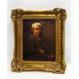A vintage gilt framed Rembrandt print. 31x35cm