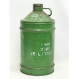 A large vintage Castrol 25 litre oil drum. 58cm