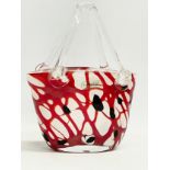 A Laguna Art Glass purse. 17x9x22cm