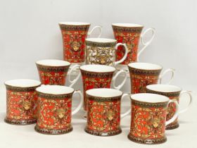 A collection of 11 ‘Medusa’ Rosenthal Versace style mugs.