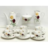 A 15 piece Bohemia Czechoslovakia porcelain tea set.