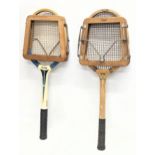 2 vintage Dunlop rackets