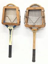 2 vintage Dunlop rackets
