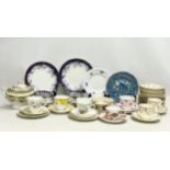 A collection of 19th and 20th century tea cups and saucers etc.