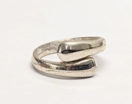 A silver ring.
