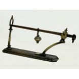 A mid 19th century S.P & sons steelyard postal scales. 33cm