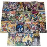 A collection of 1980s Marvel Universe Comic books, including Power Pack, Marvel Age, etc.