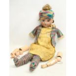 A large Catterfelder Puppenfabrik German doll. 65cm