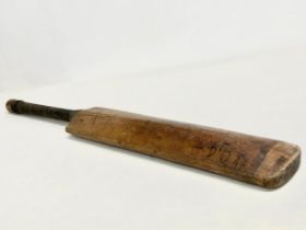 A vintage signed Gunn & Moore LTD ‘The Autograph’ Specially Selected Short Handle cricket bat.
