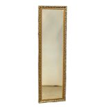 A long vintage ornate gilt framed mirror. 38x130cm