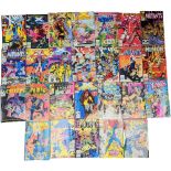 A collection of 1980s Marvel Universe Comic books Including X-Men, Wolverine, etc.