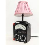 An amp converted into a table lamp. 42cm