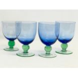 A set of 4 Swedish Mid Century juice glasses by Ahlens. 1970’s. 8.5x13.5cm