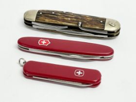 2 Swiss Army Knives and other.