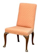 A late 19th century George II style mahogany side chair. 59x61x98