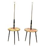 A pair of 1960’s Mid Century table floor lamps. 121cm