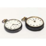 2 vintage pocket watches, 1 by J. W. Benson, London.