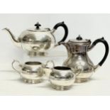 A 4 piece Walker & Hall silver plated tea service.