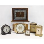 A quantity of vintage clocks