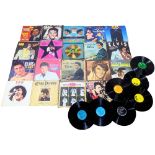 A collection of vintage Elvis vinyl LPs/records.