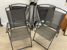 4 folding garden chairs