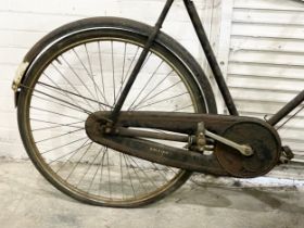 A vintage Raleigh bike.