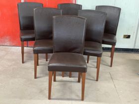 A set of 6 dining chairs.