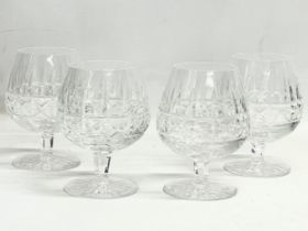 A set of 4 Waterford Crystal ‘Kylemore’ brandy glasses 9.5x13.5cm