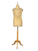 A vintage French mannequin on stand. 162cm
