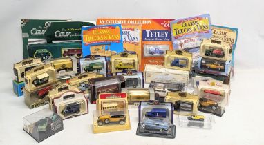 A collection of car models including Days Gone Lledo, Oxford Die-Cast, etc