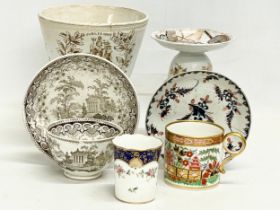 A collection of 18th and 19th century English and Japanese porcelain. A David Lockhart (D.L & Co)