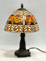 A Tiffany style table lamp. 37cm