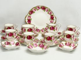 A 24 piece Royal Albert ‘Old English Rose’ tea set.