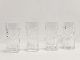 A set of 4 Tyrone Crystal 'Slieve Donard' drinking glasses. 14.5cm