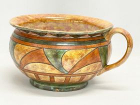 An early 20th century chamber pot/ planter. Signed ‘H Rhead’. 28x23x14cm