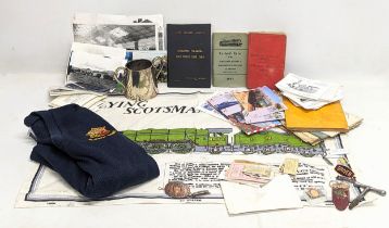 A collection of vintage railway memorabilia. Including a quantity of railway photographs, vintage