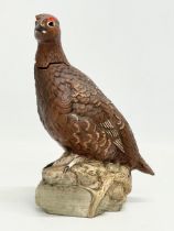 A Royal Doulton Matthew Gloag & Son Limited ‘The Famous Grouse’ Scotch Whisky Liquor Bottle. Opened,