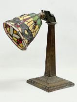 An early 20th century ‘Emeralite’ no.9 Daylite Desk Lamp by H.G. McFaddin & Co, with Tiffany style