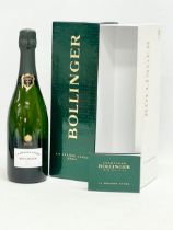 A bottle of Bollinger L’s Grande Annee 2004 Brut champagne in box. 75cl.