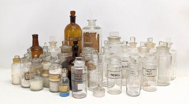 A collection of late 19th / early 20th century chemist bottles. 29 in total.