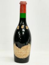 A large vintage magnum of Le Piat De Beaujolais wine. France.