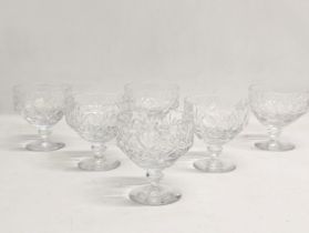 A set of 6 Webb Corbett Crystal drinking glasses. 9x9cm