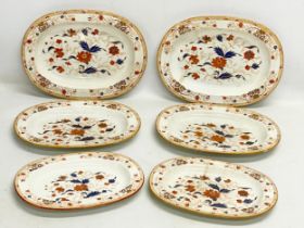 6 18th century early Wedgwood platters. Circa 1759-1769. 33cm.