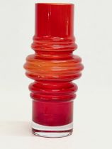 A vintage ‘Tulppaani’ Art Glass vase designed by Tamara Aladin for Riihimaki. 20cm