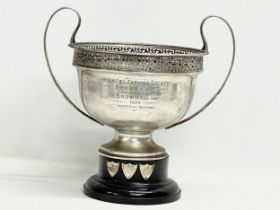 A large K.K.K.T & L. Farming Society silver plated ‘Brown Cup’ trophy. Presented by H. Brown, Hon