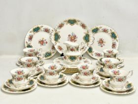 A 35 piece Royal Albert ‘Berkeley’ tea set. 8 salad plates, 8 sandwich plates, 8 cups, 8 saucers,