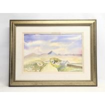 An original Jo Heatley watercolour painting. 75.5x58cm with frame, 50.5x33cm without frame.