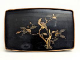 A vintage Japanese lacquered tray. 58x36.5cm